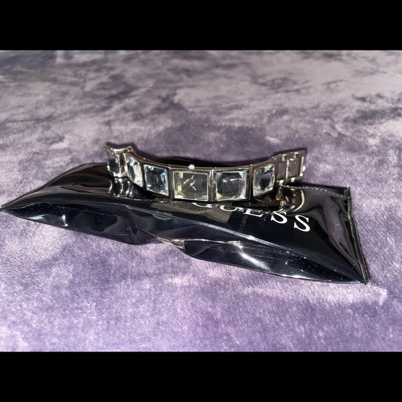 Guess Women's Silver Crystal Watch - Picture 4 of 5